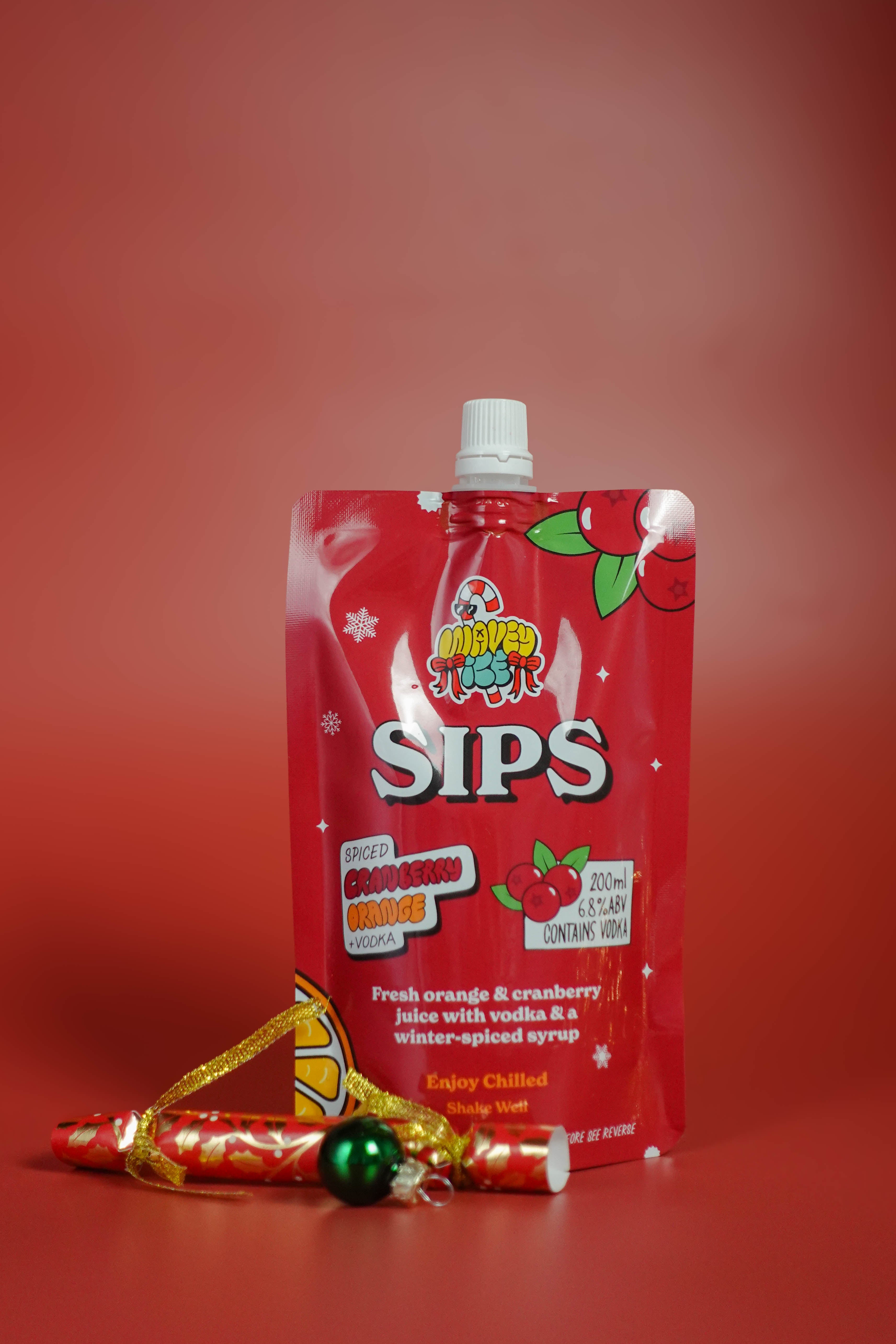 Spiced Cranberry Orange & Vodka Limited Edition Festive SIPS